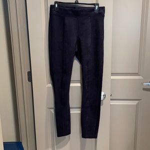 Suede pointe pants